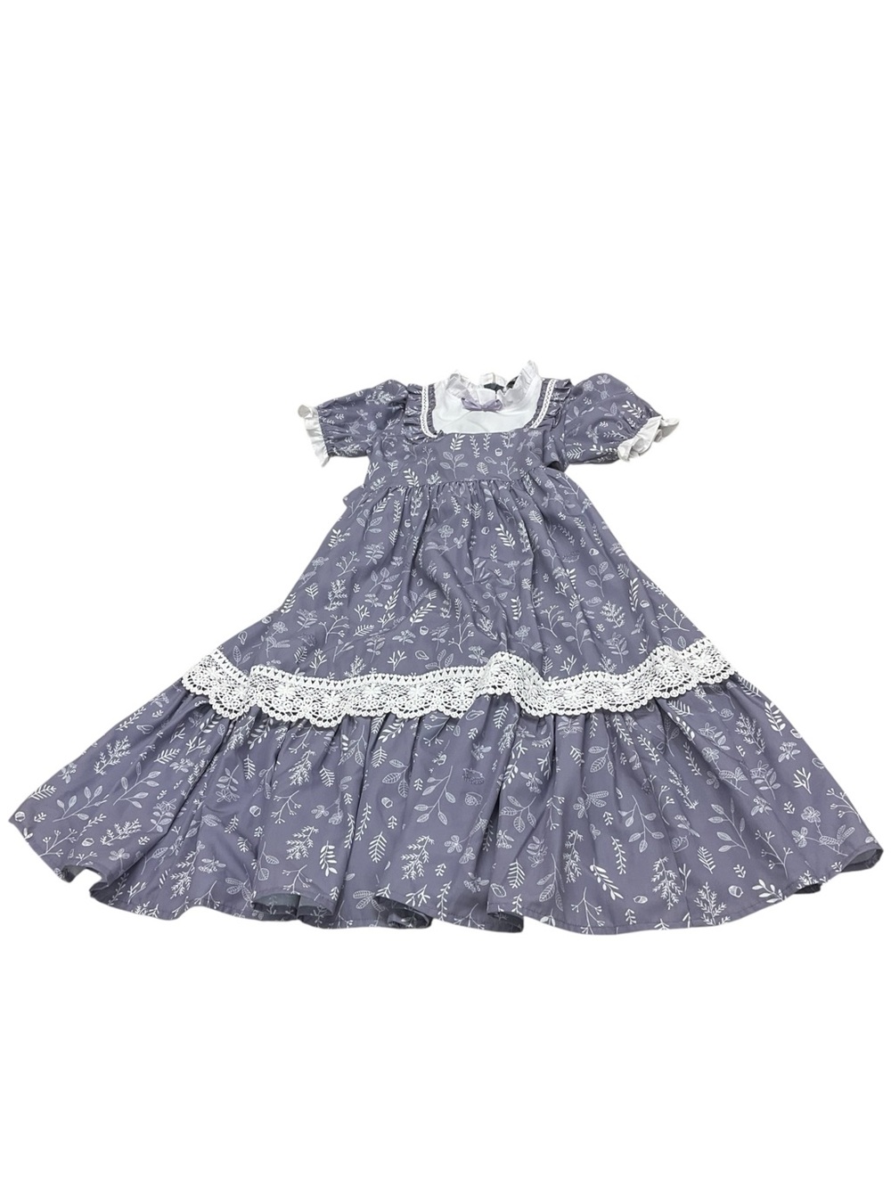 Scarlet Darkness Girls blue floral prairie dress 7